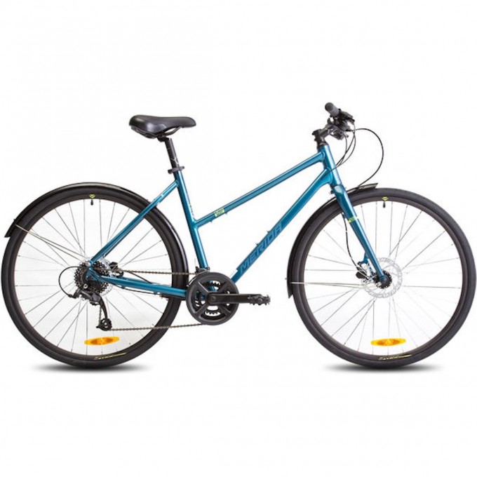 Велосипед MERIDA Crossway Urban 50 TealBlue/SilverBlue/Lime, рама L 4680109739511 Велосипед MERIDA Crossway Urban 50 TealBlue/SilverBlue/Lime, рама L 4680109739511